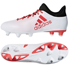 Buty piłkarskie adidas X 17.3 Sg M CP9202 białe wielokolorowe 2
