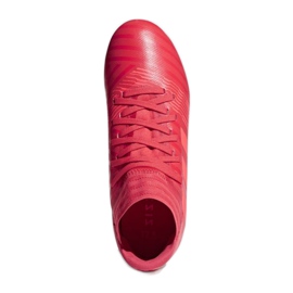 Buty piłkarskie adidas Nemeziz 17.3 Fg Jr CP9166 czerwone czerwone 1