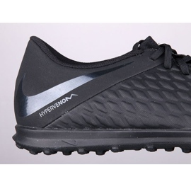 Buty piłkarskie Nike Hypervenom Phantomx 3 Club Tf AJ3811-001 czarne czarne 2