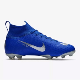 Buty piłkarskie Nike Mercurial Superfly 6 Elite Fg Jr AH7340-400 niebieskie niebieskie 1
