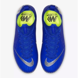 Buty piłkarskie Nike Mercurial Superfly 6 Elite Fg Jr AH7340-400 niebieskie niebieskie 2