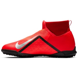 Buty piłkarskie Nike Phantom Vsn Academy Df Tf Jr AO3292-600 czerwone czerwone 1