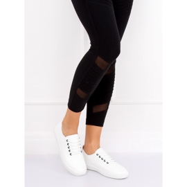 Trampki damskie białe WD009 WHITE/NAVY 1