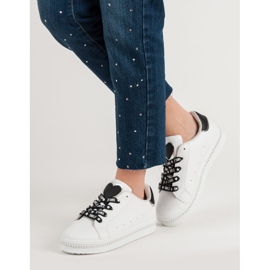 Sznurowane Obuwie Sportowe białe 2