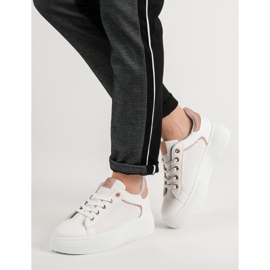 Buty Sportowe Z Brokatem białe 2
