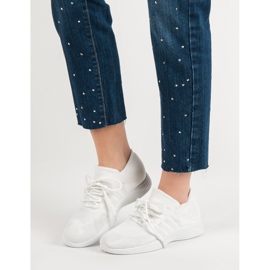 Tekstylne Obuwie Sportowe białe 1