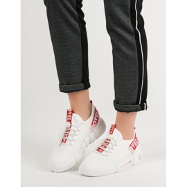 Obuwie Sprtowe Ze Ściągaczem Love białe 2