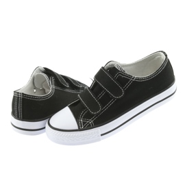 Trampki na rzepy czarne Atletico białe 4