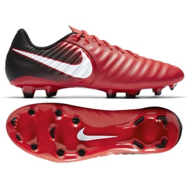 Buty piłkarskie Nike Tiempo Ligera Iv Fg M 897744-616 czerwone 2