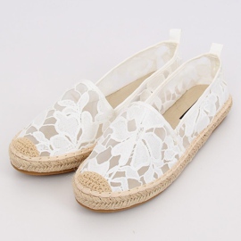 Espadryle ażurowe białe 68-130 White II-GAT 2