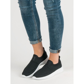 Weide Modne Tekstylne Obuwie czarne 1