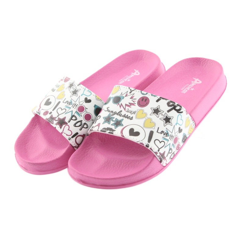 Klapki Sunglasses profilowane American Club różowe białe czarne zielone żółte 4