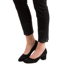 Nio Nio Klasyczne Czarne Czółenka 2