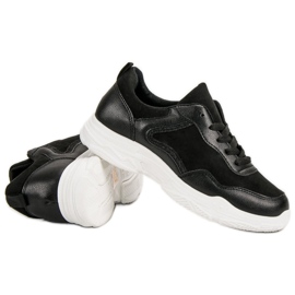 SHELOVET Modne Sneakersy czarne 1