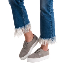 SHELOVET Modne Szare Trampki 2