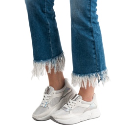 Ideal Shoes Białe Buty Sportowe 2