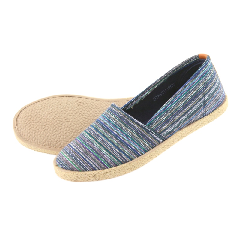 Espadryle McKey 821 brązowe niebieskie zielone granatowe 5