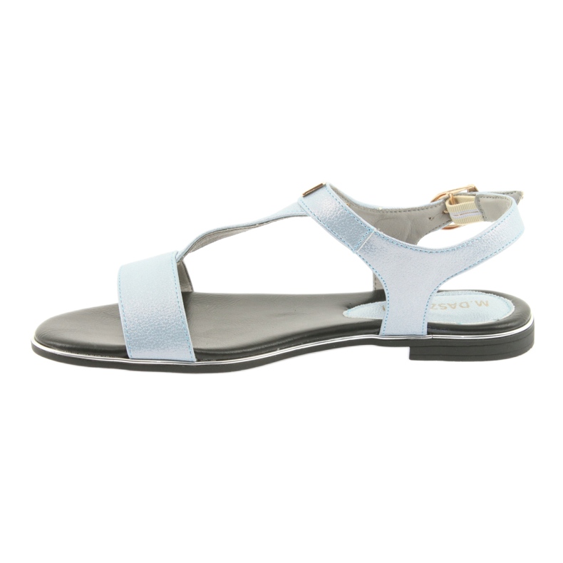 M.Daszyński Sandały niebieska perła Daszyński MR1583-7 niebieskie 2