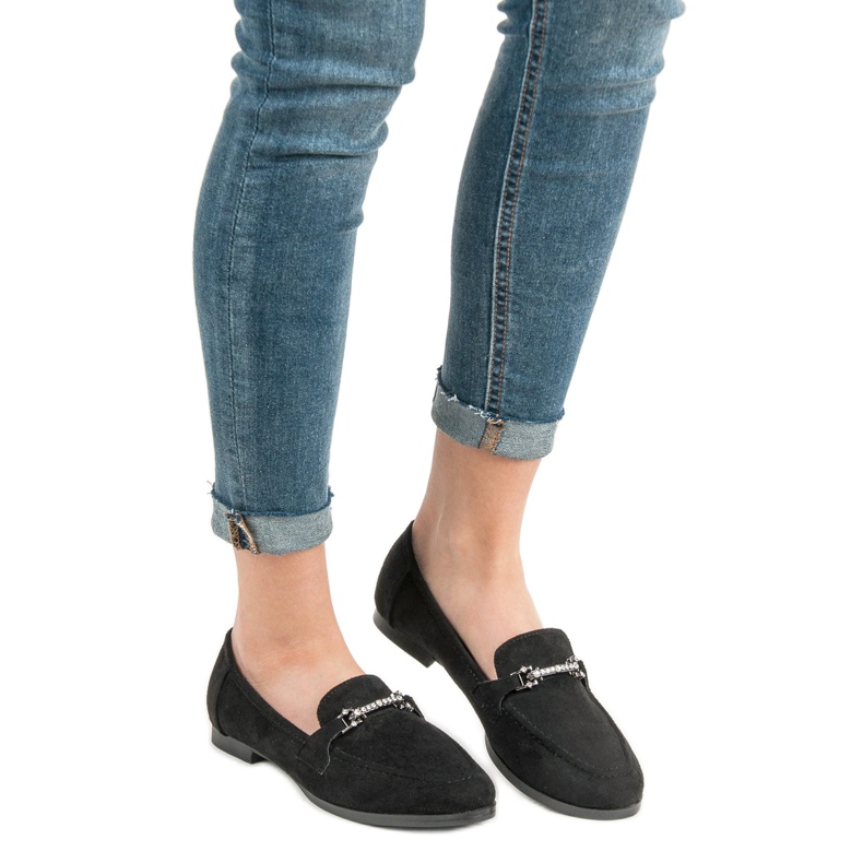 Balada Czarne Zamszowe Mokasyny 2