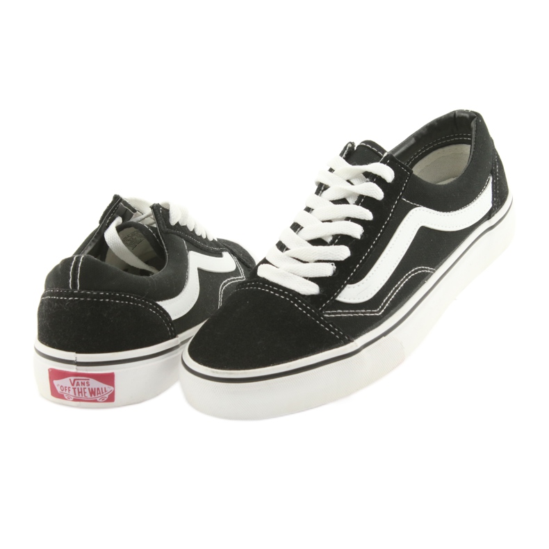 Old Skool Vans czarne białe 4