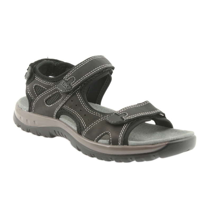 Sandały DK czarne na rzepy lekki spód EVA 1