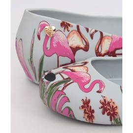 Meliski z flamingami szare CK85 Grey fioletowe wielokolorowe 1