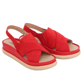 Sandały damskie czerwone G-202 Red 3