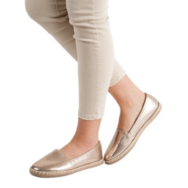 New Tlck Złote Espadryle złoty 2