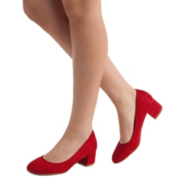 Cm Paris Czółenka Na Słupku czerwone 2