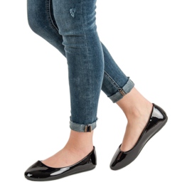 GUAPISSIMA Lakierowane Baleriny czarne 1