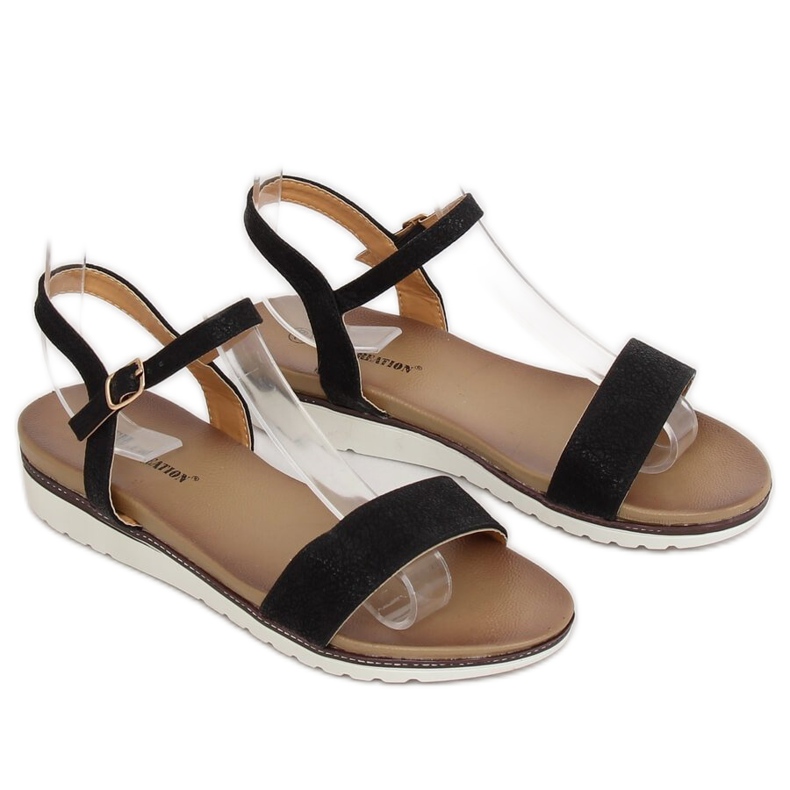 Sandałki damskie czarne S18-33 Black 2