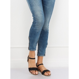 Sandałki damskie czarne S18-33 Black 1