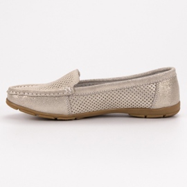 Skórzane Mokasyny VINCEZA żółte 1