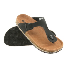 Klapki damskie profilowane Big Star 274132 czarne 3