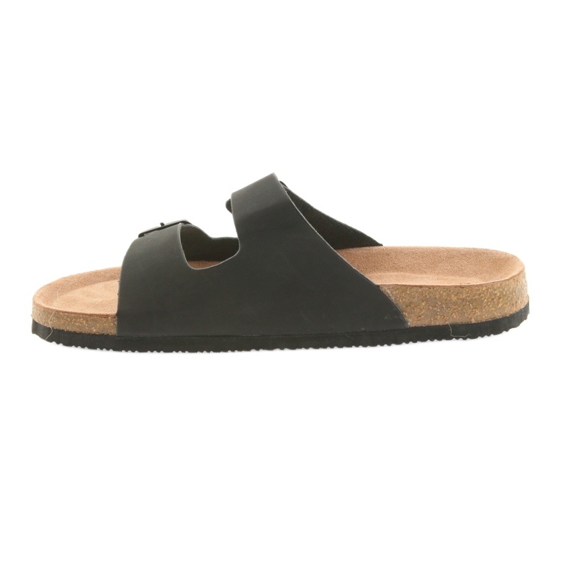 Klapki męskie profilowane Big Star 174605 czarne 2