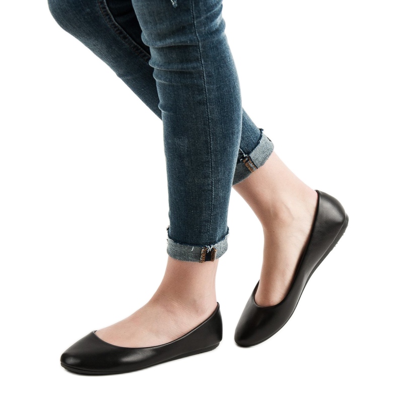 Renda Klasyczne Baleriny czarne 1