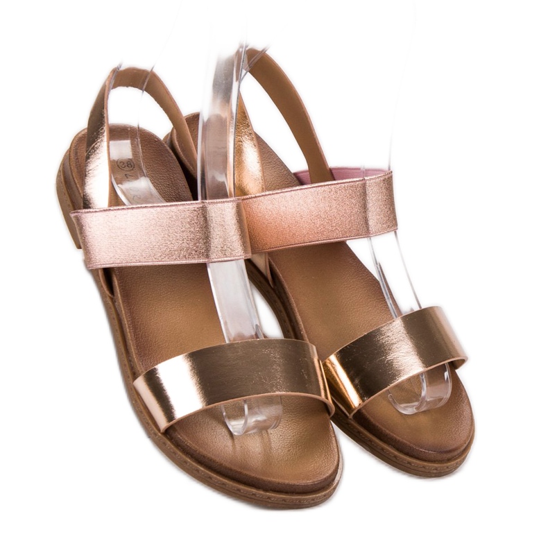 Laura Mode Wsuwane Sandałki żółte 1