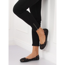 Balerinki gumowe czarne QX-02 Black 2