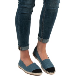 Jeansowe Espadryle VICES niebieskie 1