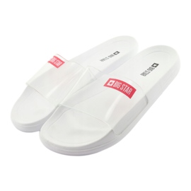 Klapki damskie Big Star 274A259 białe 3