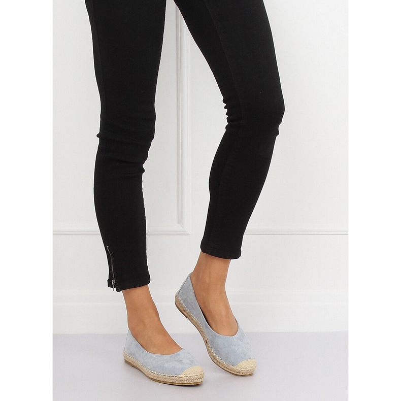 Espadryle baleriny niebieskie N-2980 L.BLUE 1