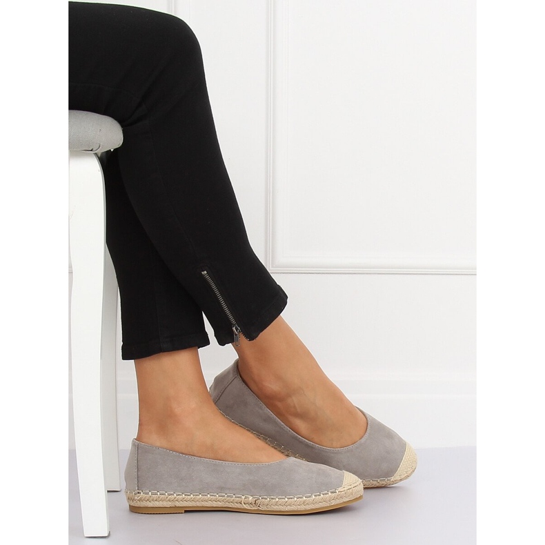 Espadryle baleriny szare N-2980 Grey 1
