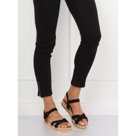 Sandałki damskie czarne Y1521 Black 1