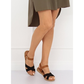 Sandałki damskie czarne 999 Black 1