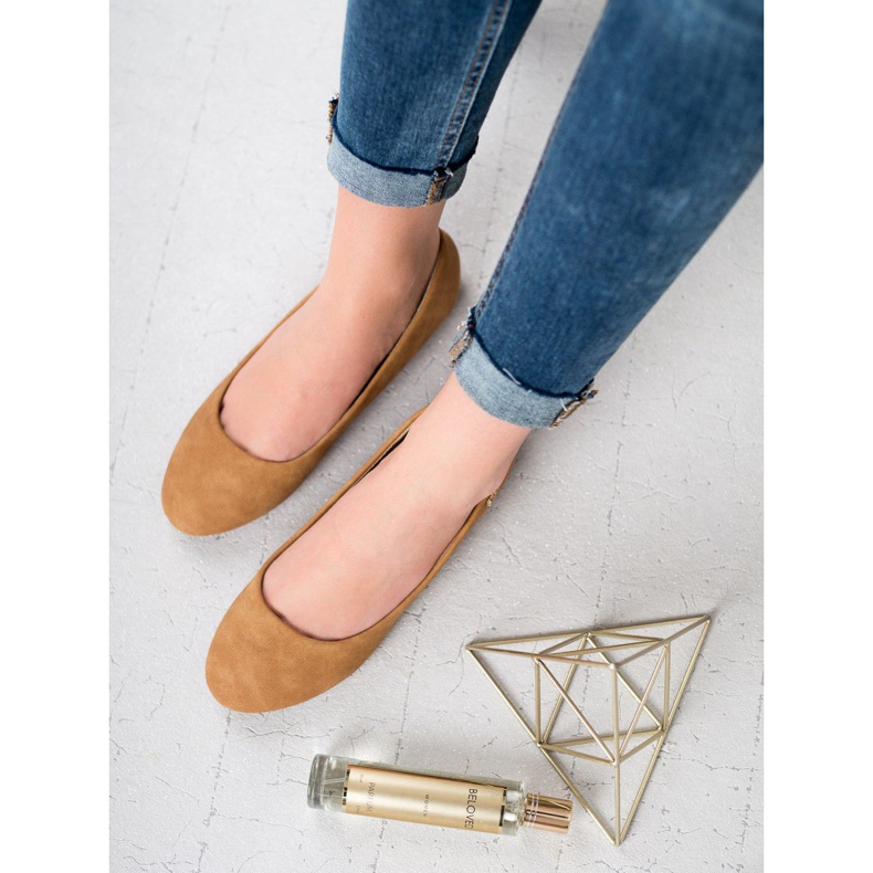 Super Me Balerinki brązowe 2