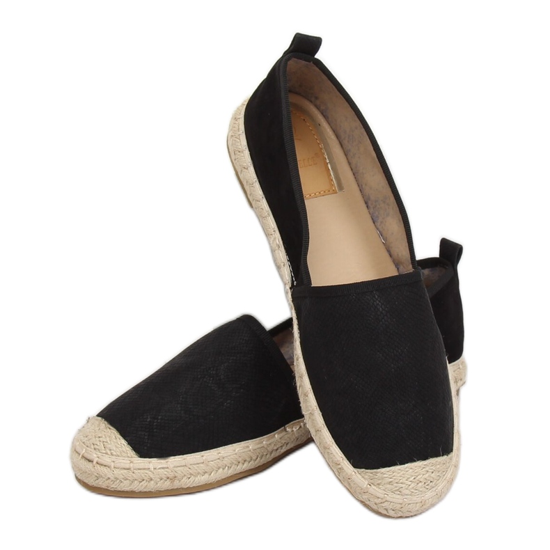 Espadryle damskie czarne A629-ESP-1 Black 1