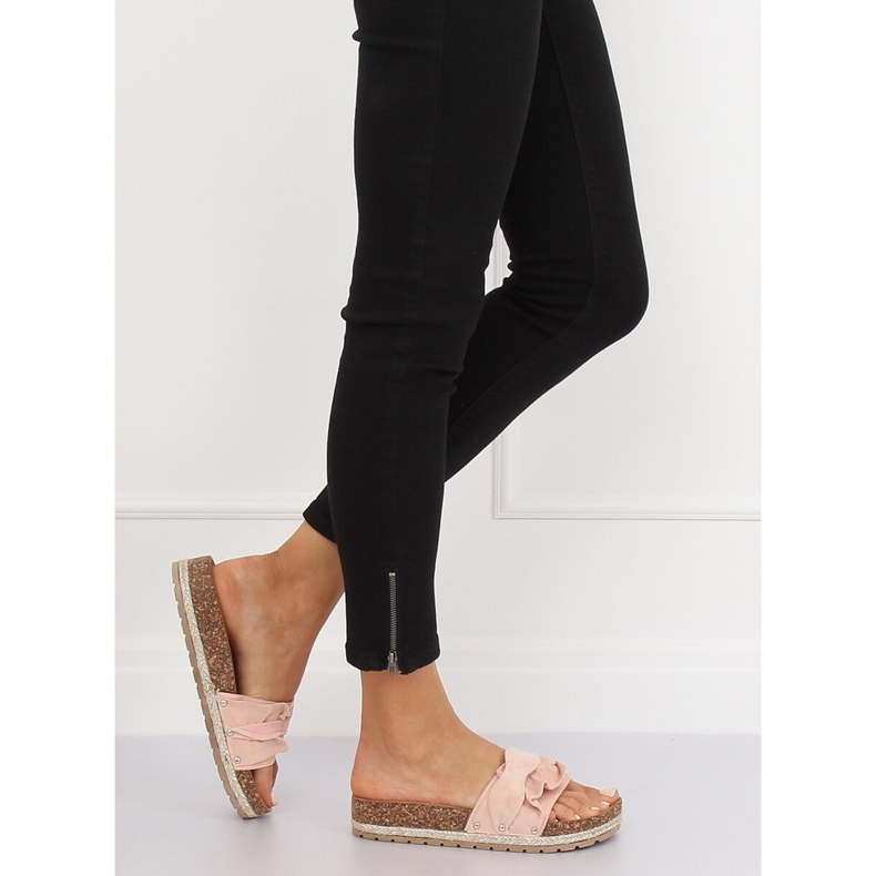 Klapki espadryle różowe BJS-002 Pink 1