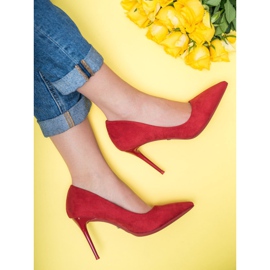 Seastar Czółenka Na Szpilce czerwone 2