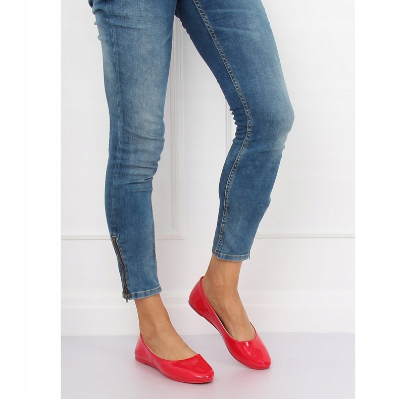 Baleriny damskie czerwone JX76P Red 2