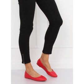 Baleriny damskie czerwone CC108 Red 2